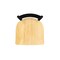 Holland Bar Stool Co 30" Stationary Bar Stool, Black Wrinkle, Nat Oak Seat 40030BWNatOak - alternate 2
